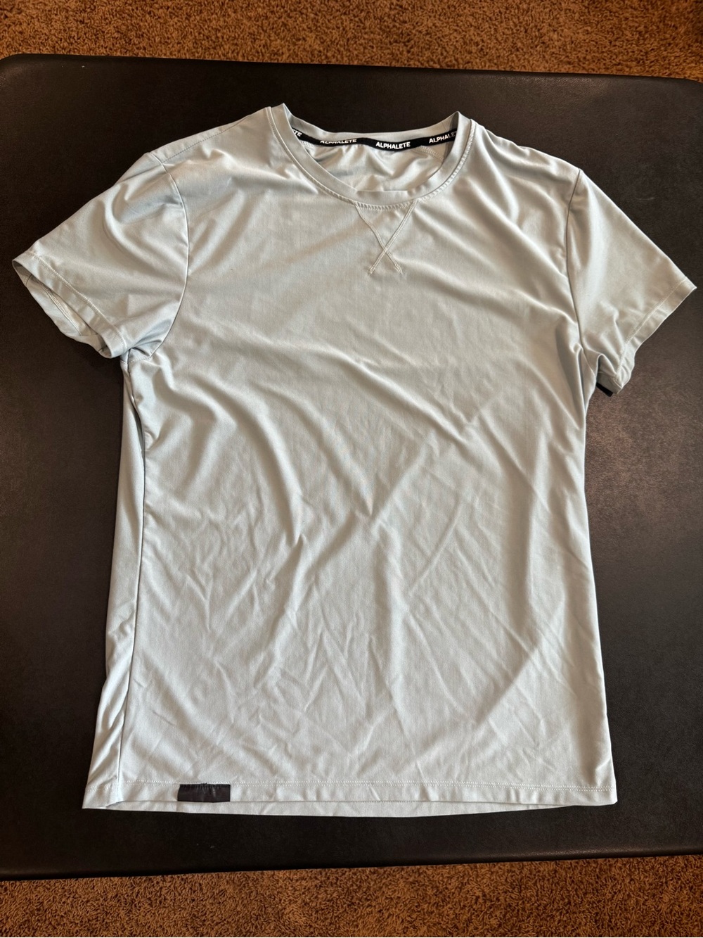 Alphalete Men’s Pale Blue Collective Crew Tee - L